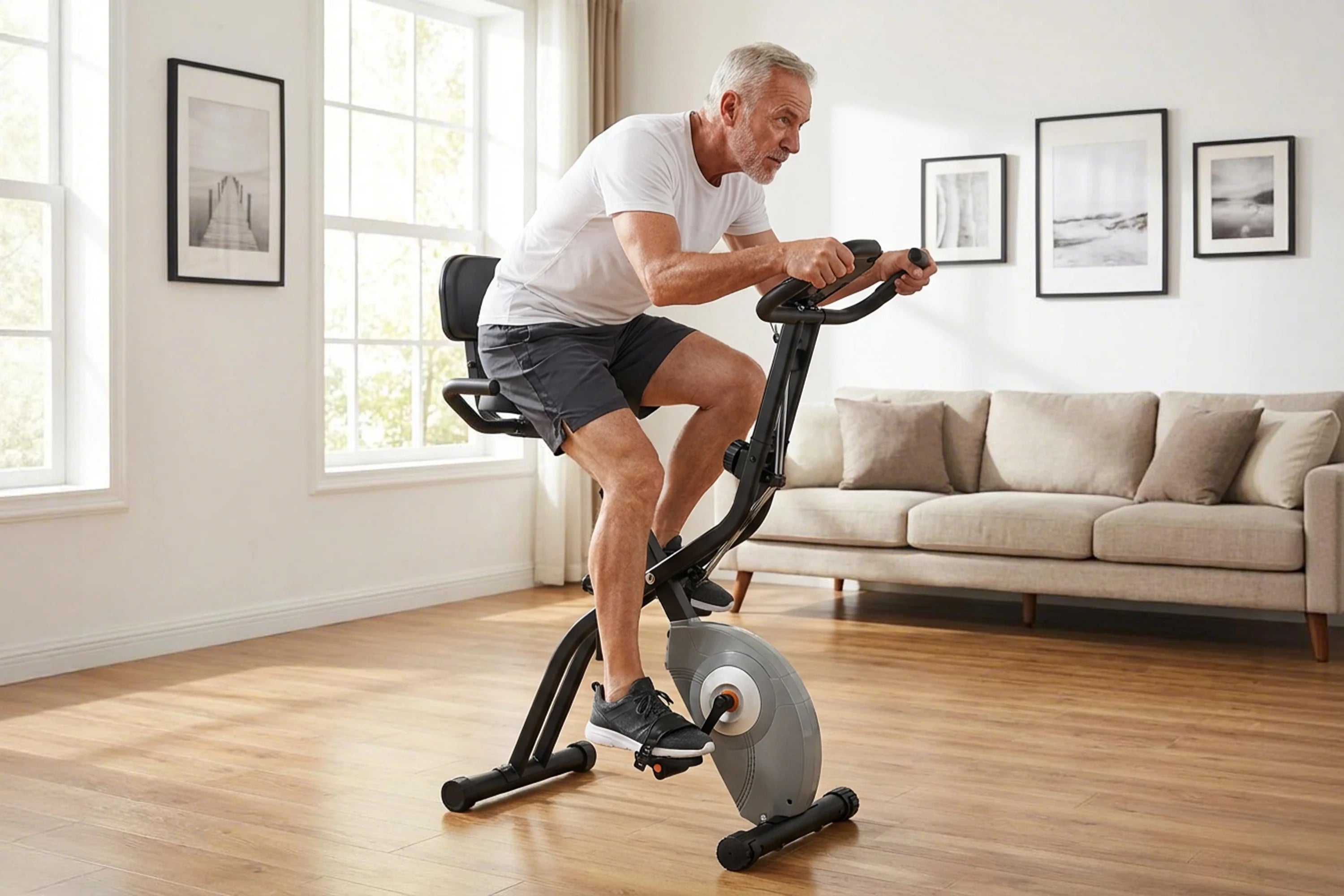 foldable recumbent stationary bicycle Ativafit Glide R8 Exercise Bike with Resistance 432.84 x 23.03 x 44.29 inches Package Content Which Ativafit Folding Bike is