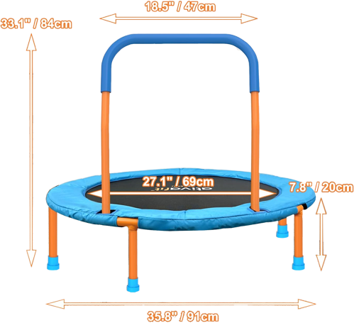 36" Foldable Trampoline Rebounder | Skyburst Mini