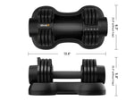 Ativafit Spark 25 Lb Adjustable Dumbbell Set