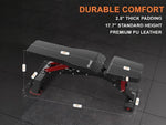Workout bench with multiple incline positions and weight capacity 1200 lbs