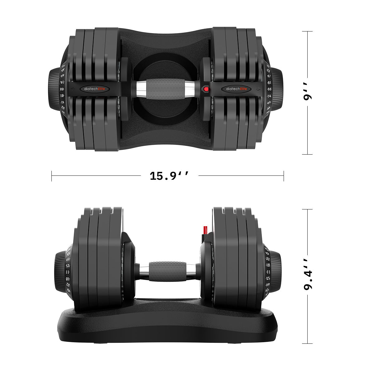 88 Lbs Adjustable Weight Dumbbell Set | DT1188