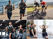 Ativafit Adjustable Weighted Vest used in various workouts like running, cycling, gym training, and home exercises by men and women.