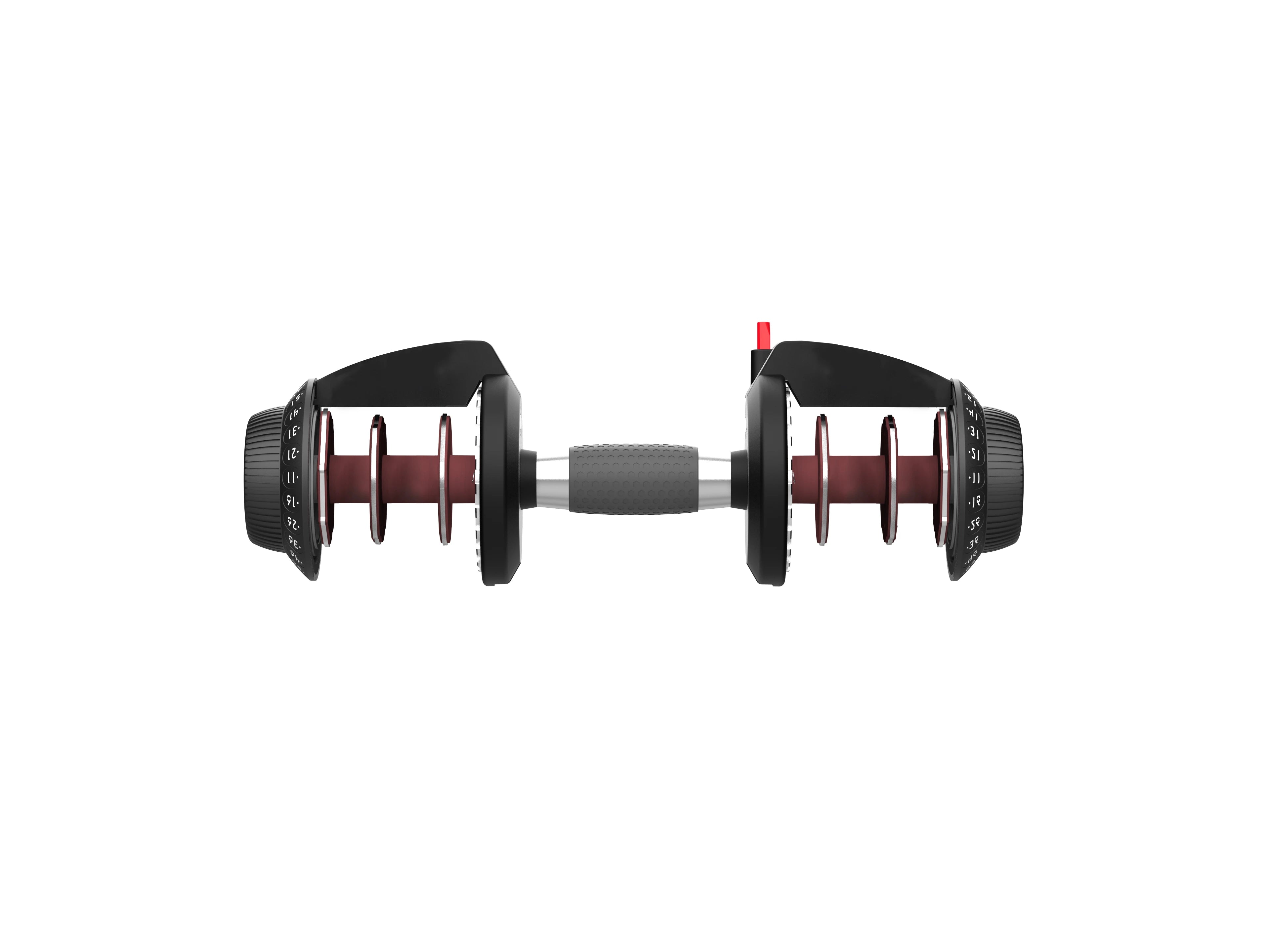 dumbbell handle on a white background