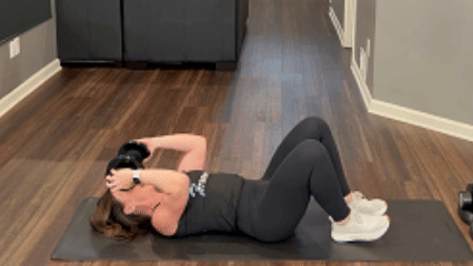 Double Crunch exercise demonstration