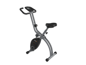 Exercise bike on a white background