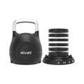Ativafit Adjustable Kettlebell 5-44 lbs with 7-in-1 weight plates and ergonomic handle, ideal for compact home gym setups.