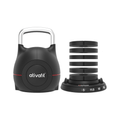 Ativafit Adjustable Kettlebell 5-44 lbs with 7-in-1 weight plates and ergonomic handle, ideal for compact home gym setups.