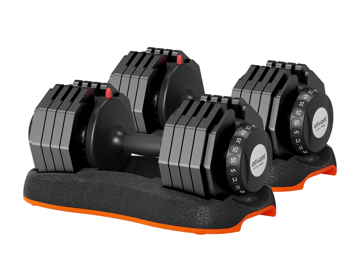 Ativafit Martian 50 Lb Adjustable Dumbbell Set