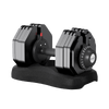 Flare Adjustable Dumbbell - Ativafit 88 lbs with visible weight dial and sturdy base, perfect for versatile strength training routines.
