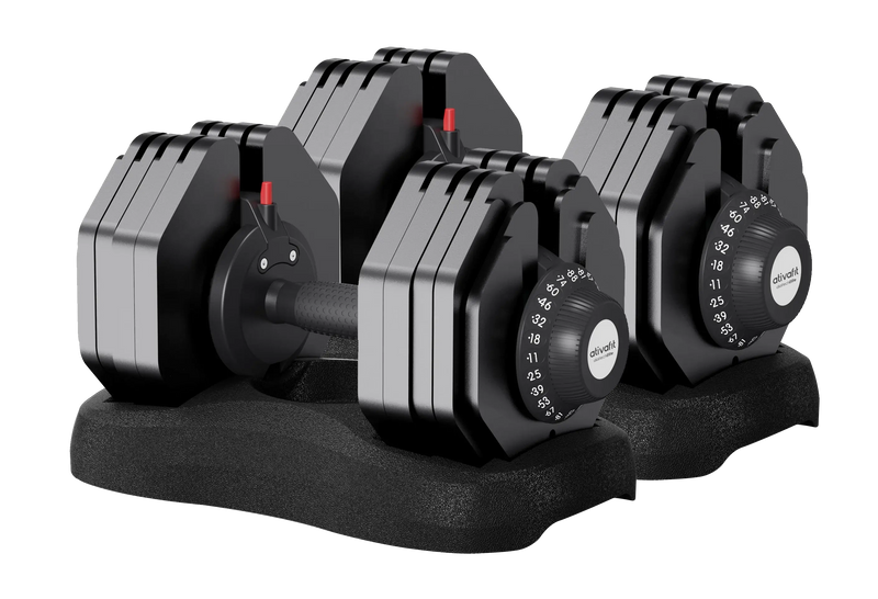 Ativafit Flare 88lb adjustable dumbbell in home gym video for elite training