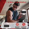 Close-up of Ativafit Lava Dumbbell’s soft, non-slip honeycomb handle, designed for comfort and odor resistance during workouts.