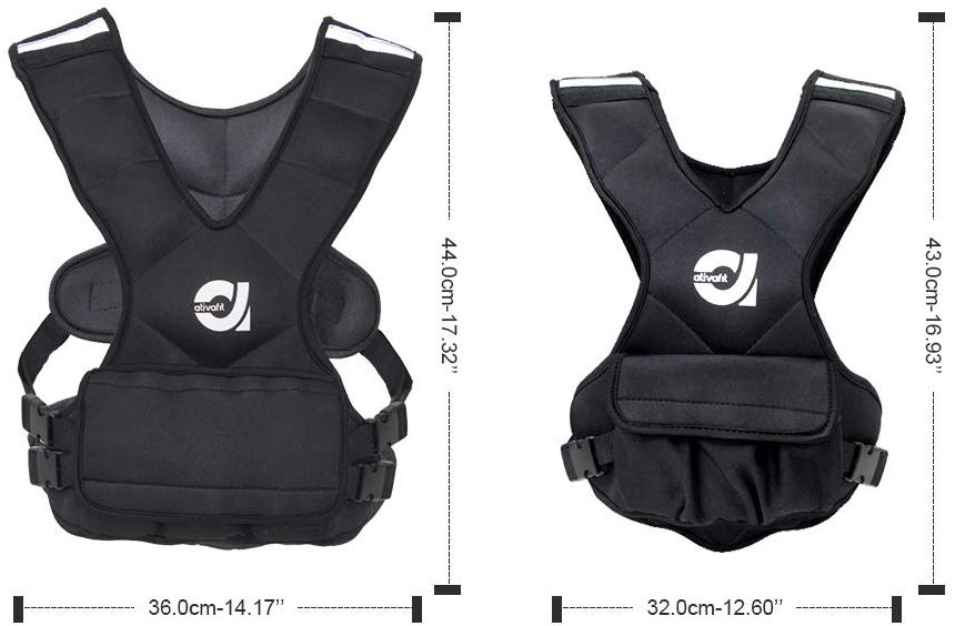 weighted training vest size