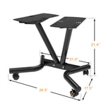 Ativafit Adjustable dumbbell stand with wheels for home gym organization