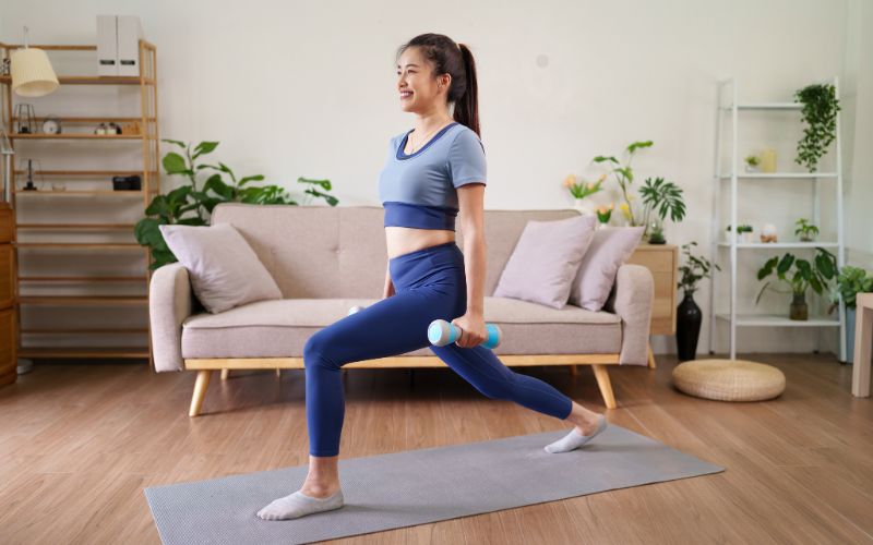 dumbbell leg workout