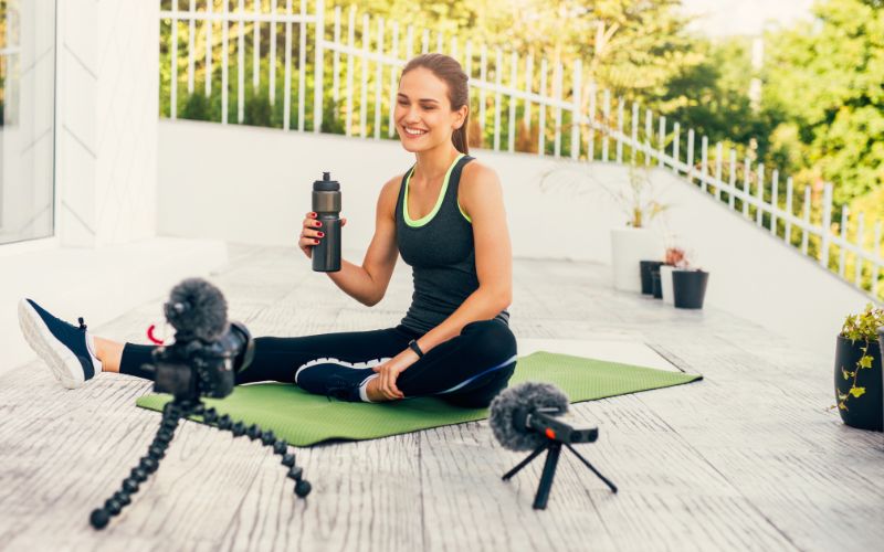 hydrated while exercising