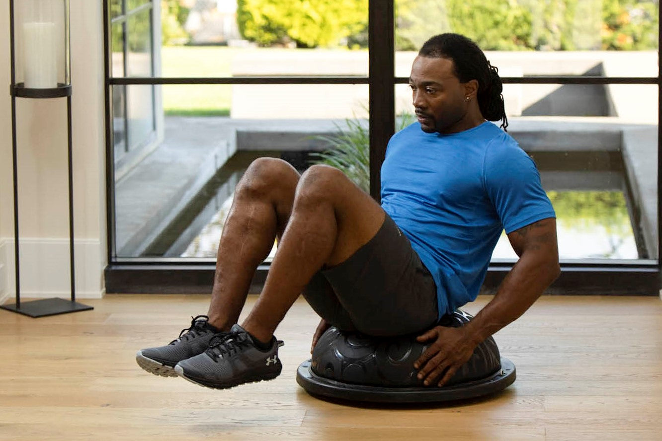 Core and Balance: A 15-minute Lower-body Training with Bosu Ball for Beginners