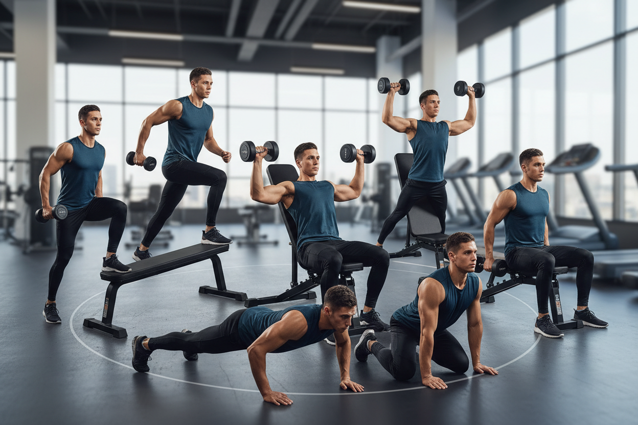 Full-Body Workout Bench Routine: 20-Minute Training Plan