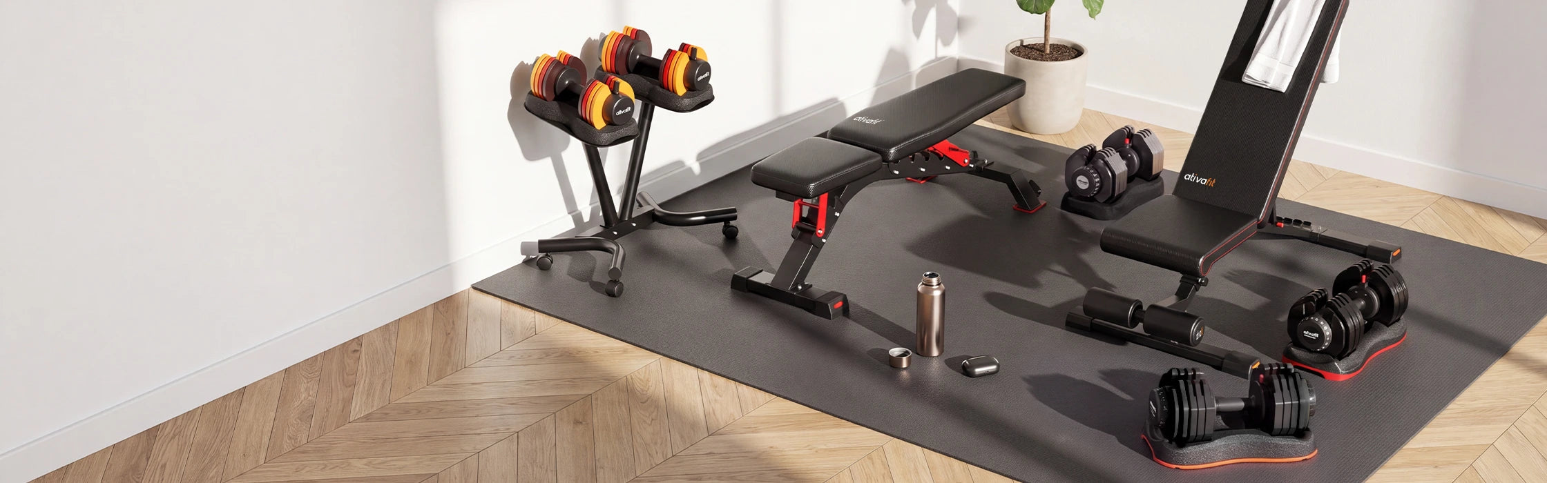 Your home gym, complete from day one.