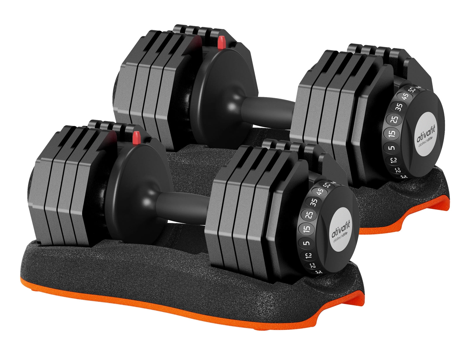 Ativafit Martian 50 Lb Adjustable Dumbbell Set