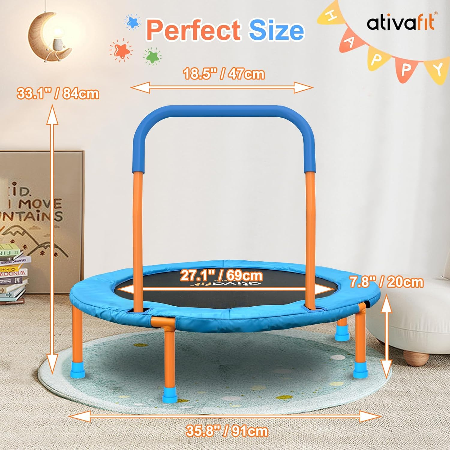 36" Foldable Trampoline Rebounder