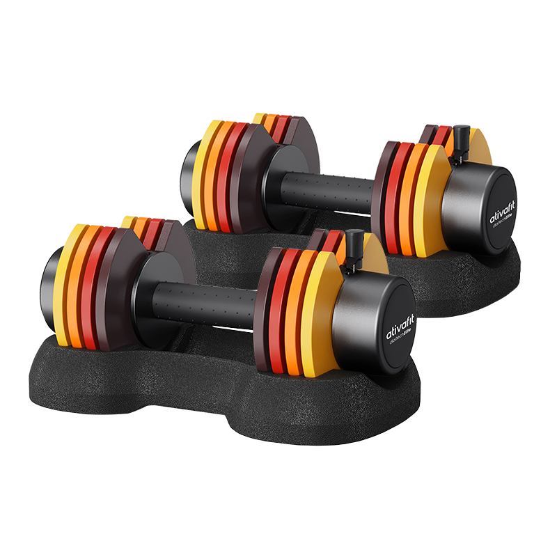 Ativafit 27.5 lbs adjustable dumbbell set