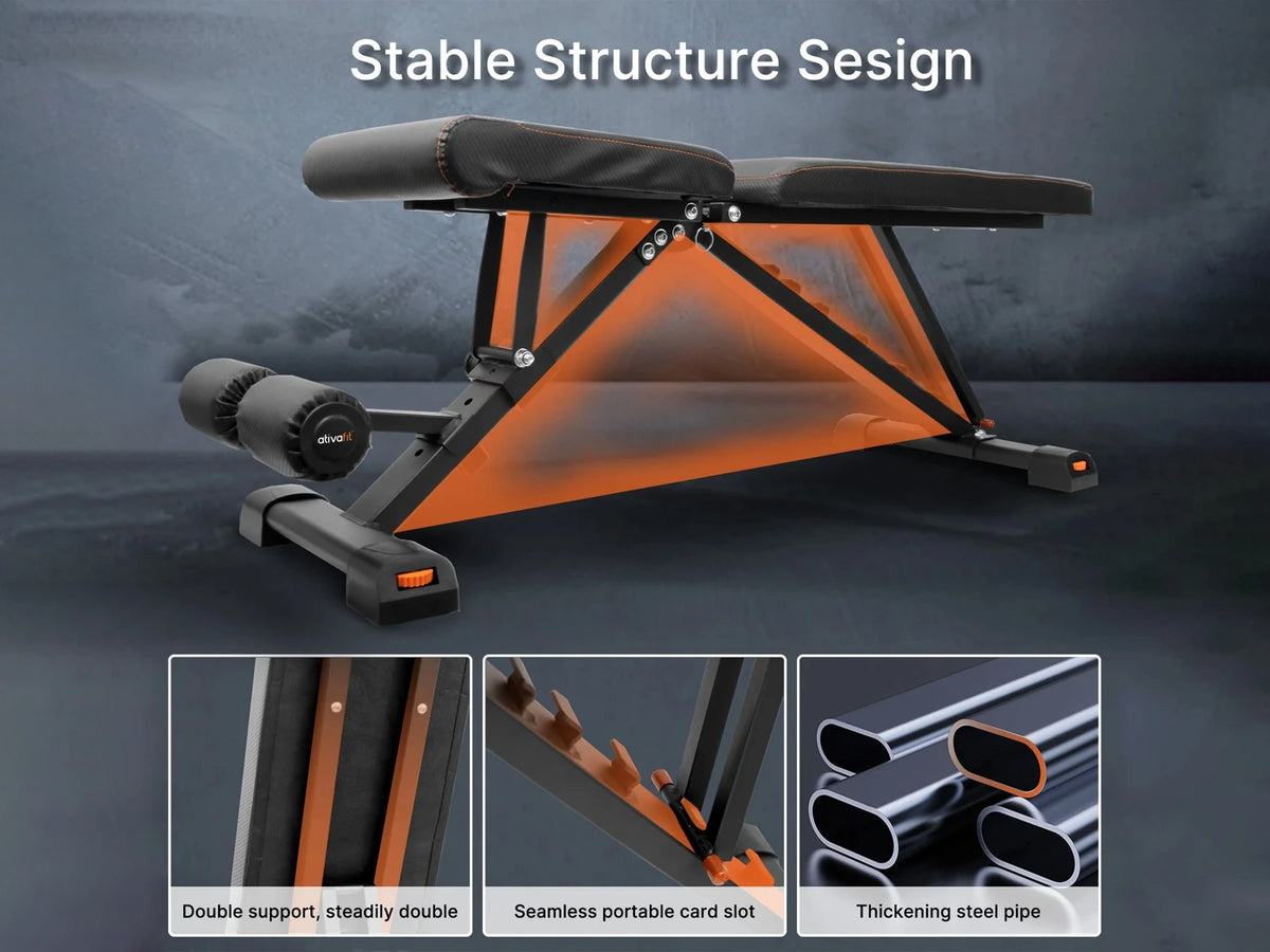 Adjustable Multi-purpose Home Workout Bench | Ativafit