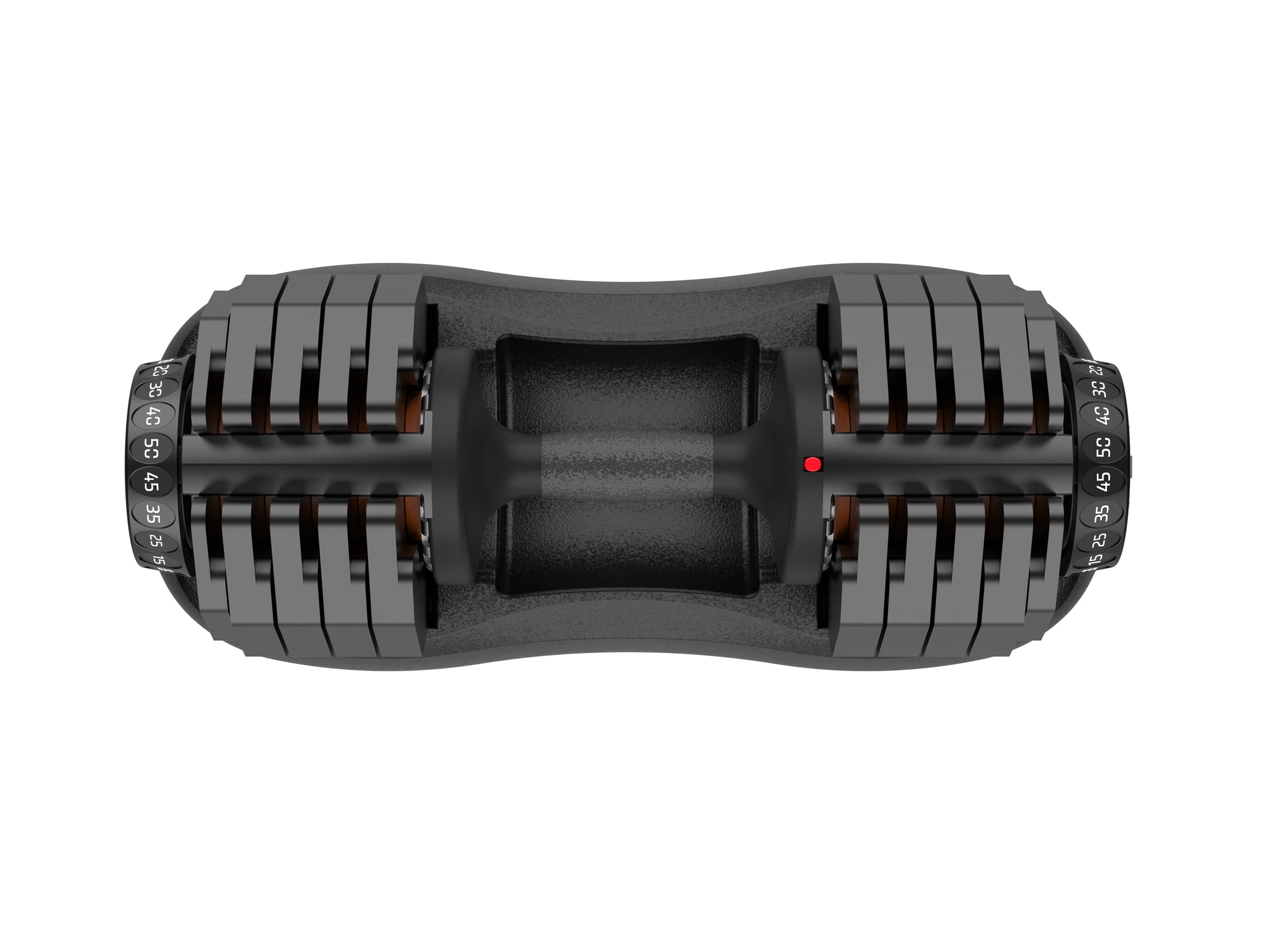 50lbs adjustable dumbbell‘s top on a white background