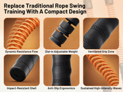 Product features of ativafit ropeless battle ropes with text highlighting its benefits.