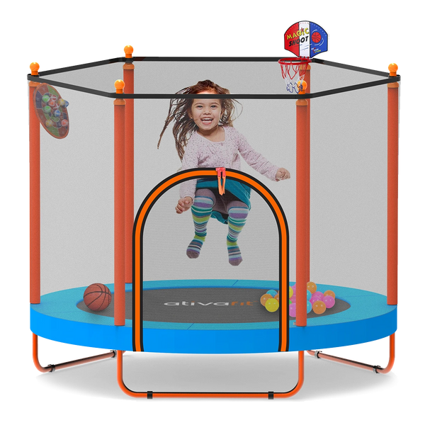 60 inch trampoline with net for kids | Ativafit