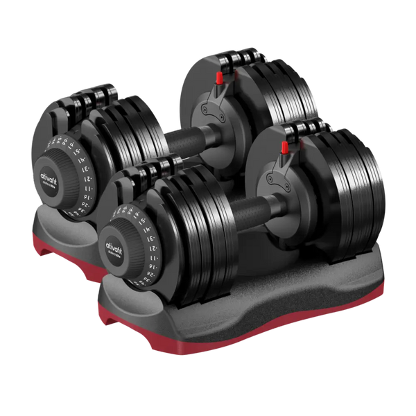 Ativafit Lava 66 Lb Adjustable Dumbbell Set