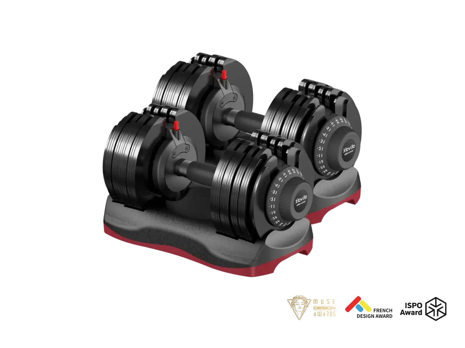Ativafit Lava 66 Lb Adjustable Dumbbell Set