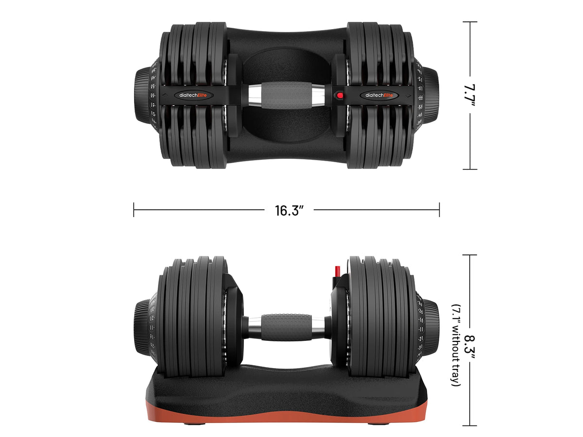 Ativafit Adjustable Dumbbells Lava 66 Lb | 12-in-1 Design