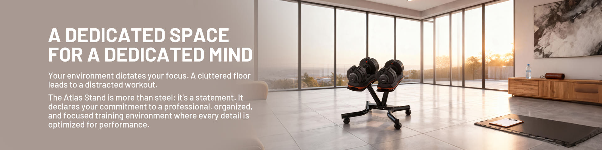 Atlas Dumbbell Stand - Complete your home gym setup