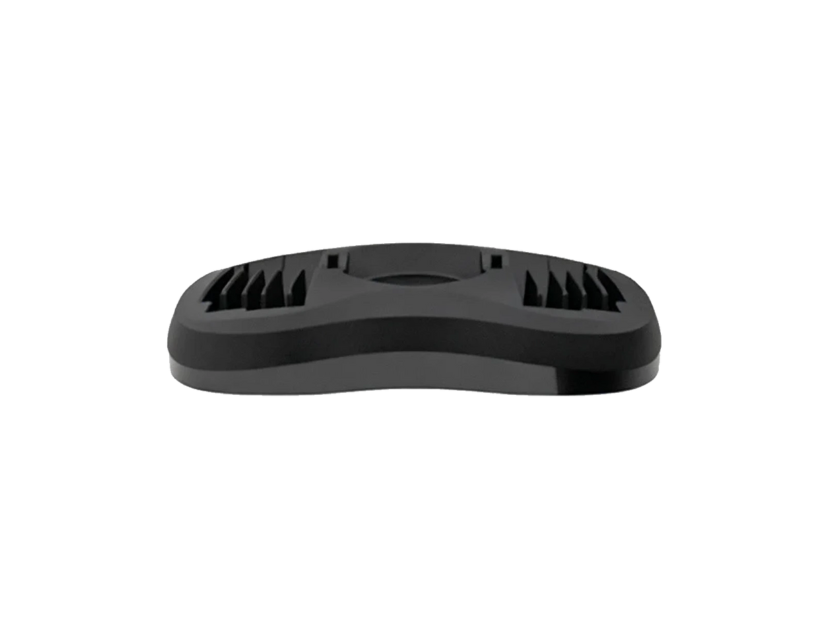 Black dumbbell tray on a white background