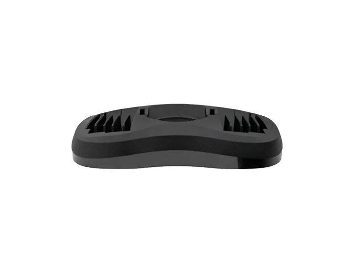 Black dumbbell tray on a white background