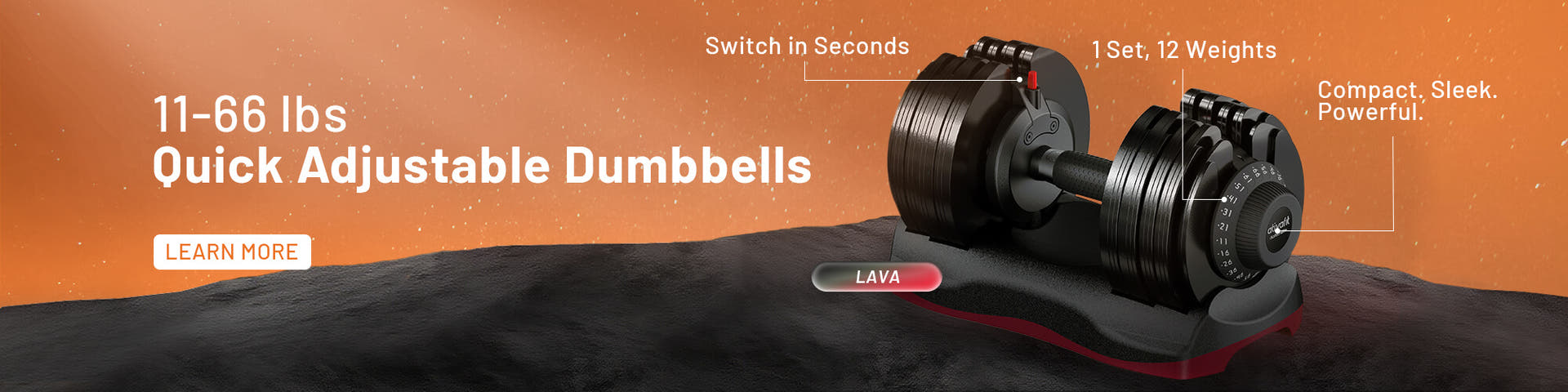 Ativafit Adjustable Dumbbell Set 66 lbs