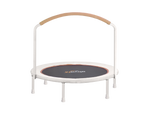 Small trampoline with a handle on a white background