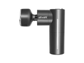 Black massage gun with 'ativafit' branding on a white background