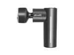 Black massage gun with 'ativafit' branding on a white background
