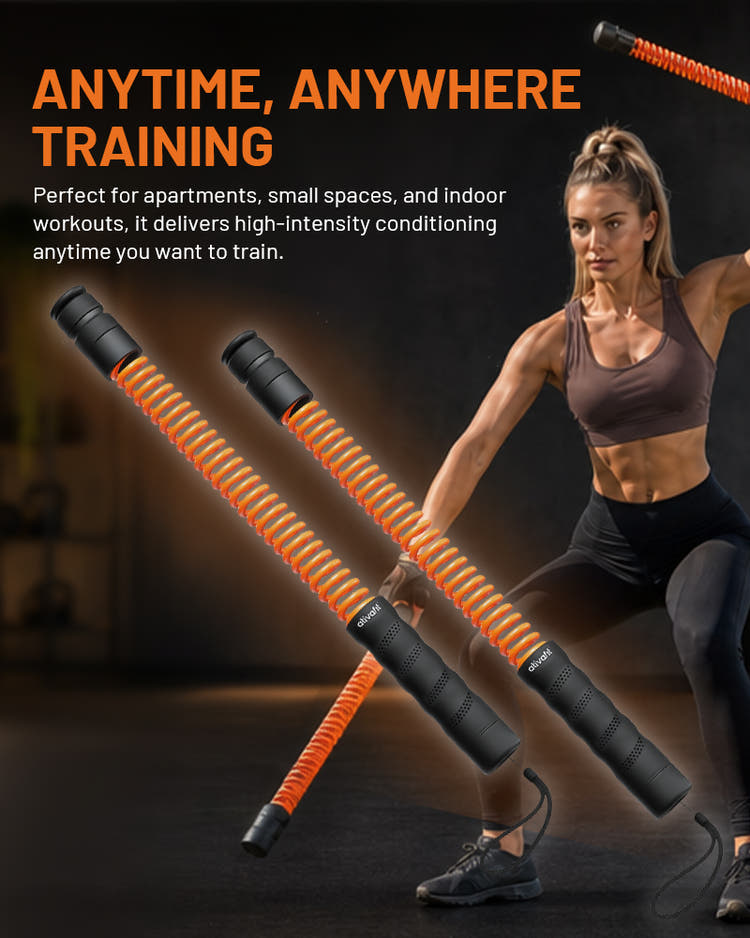 Ativafit Flare dumbbell banner with slogan 'Fuel For The Elite. Ignite Your Peak.'
