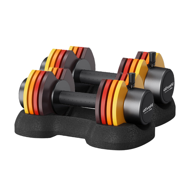 Ativafit 27.5lb adjustable dumbbell set product video