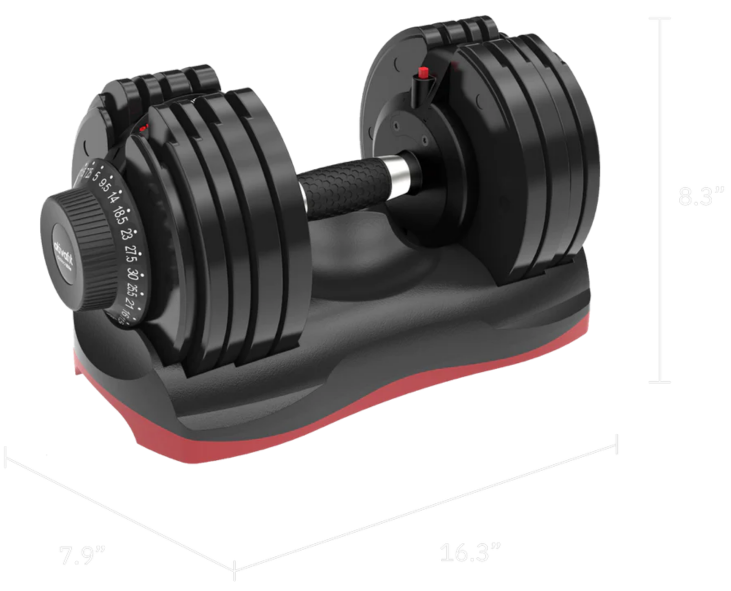 66 Lbs Adjustable Weight Dumbbell Set DT1166