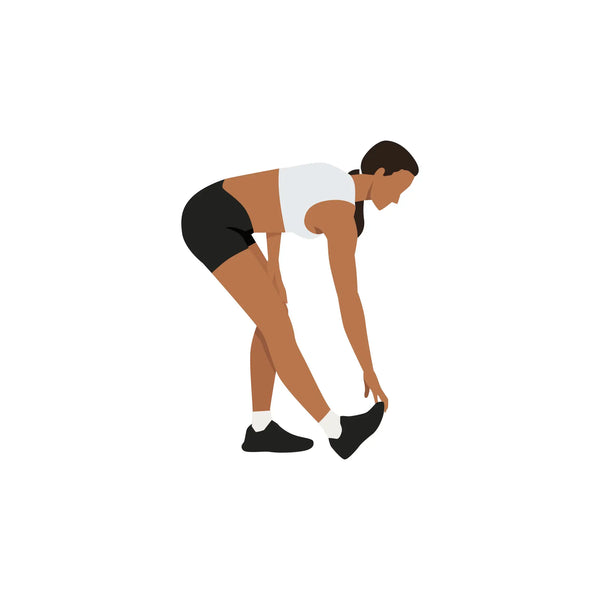 Standing hamstring scoop stretch