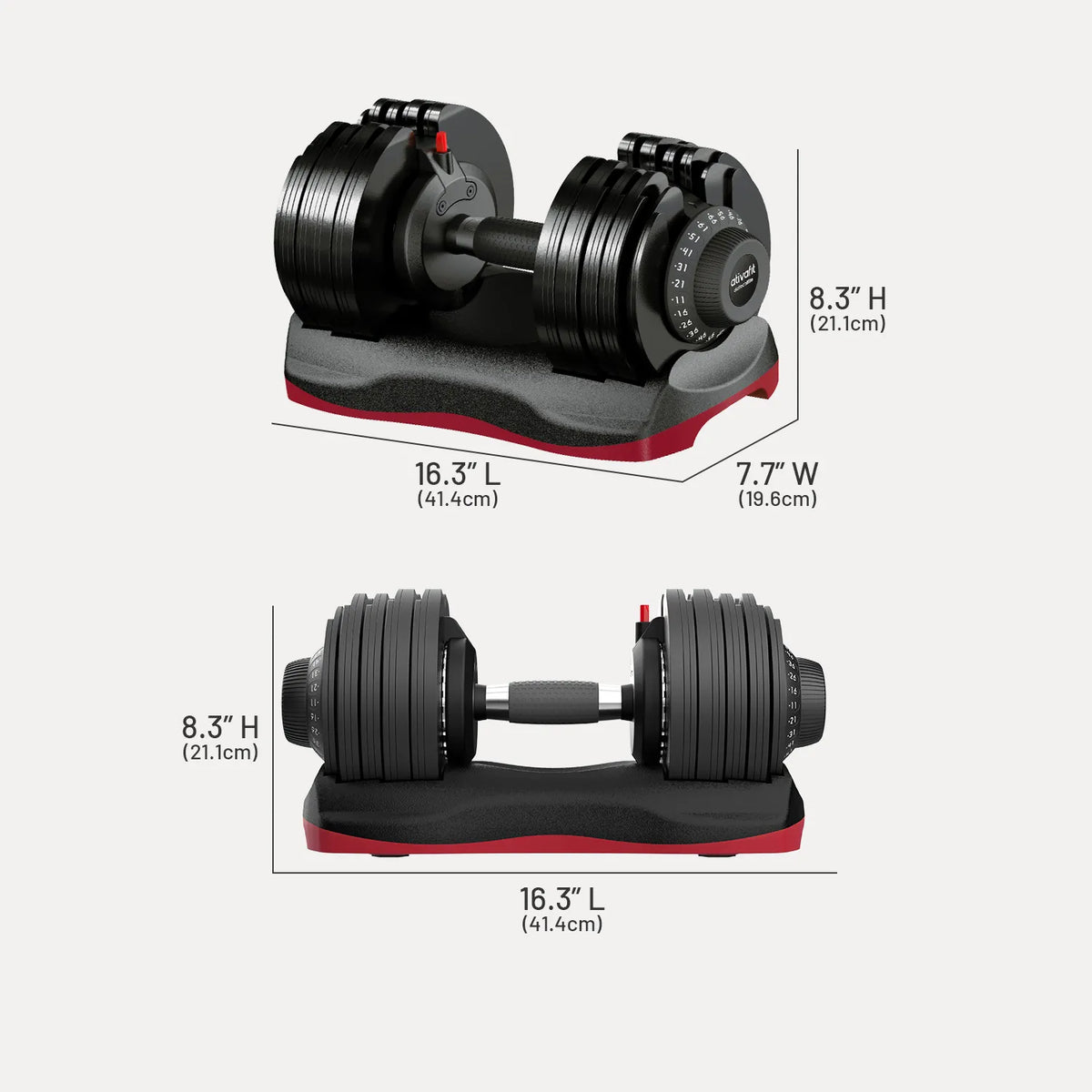 Lava 66 lb Adjustable Dumbbell Set | Ativafit