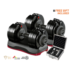 66 LB Adjustable Dumbbell Lava
