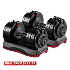 66 LB Adjustable Dumbbell Lava