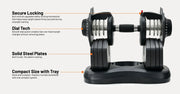 Ativafit Flare 88 Lb Adjustable Dumbbell Set