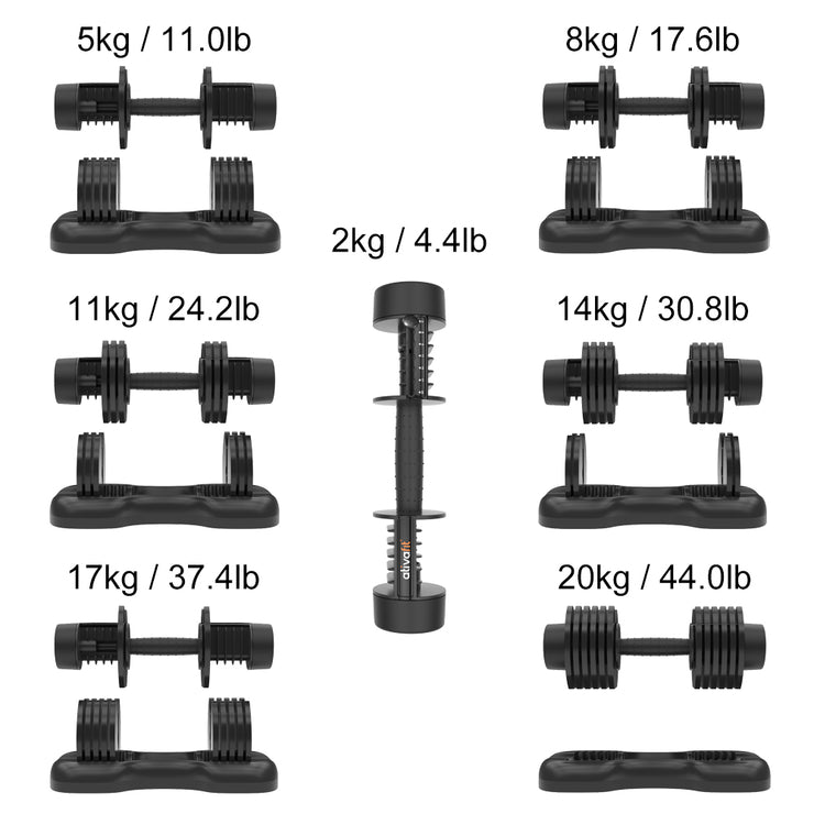 Adjustable Dumbbell GT544 44 lbs