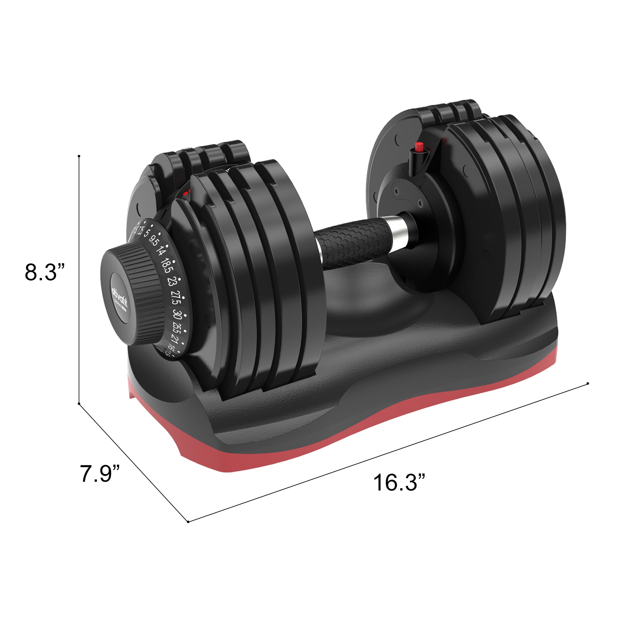 66 Lbs Adjustable Weight Dumbbell Set | DT1166