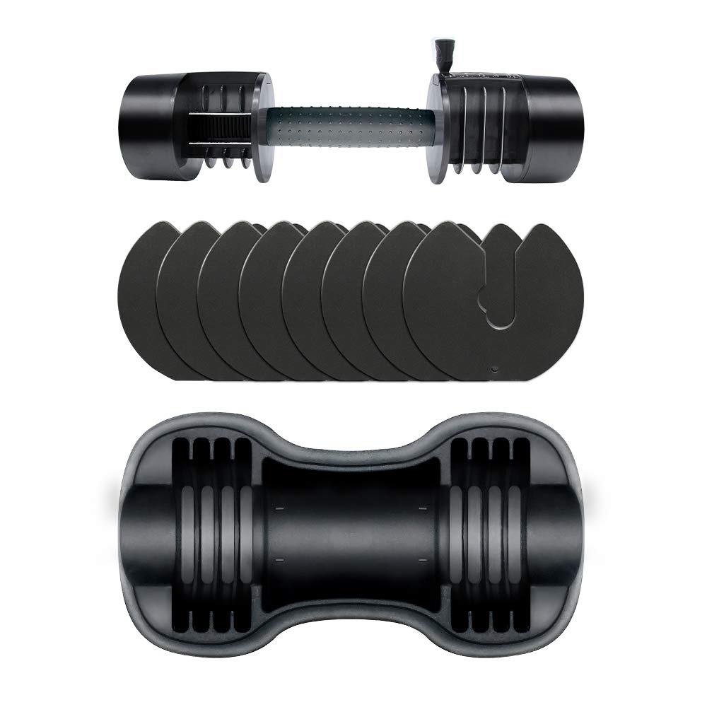 Ativafit Adjustable Dumbbell for Workout Strength Training Fitness Weight Gym (Single)